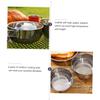 BCOATH Outdoor Cooking Supplies 1pc Stainless Steel Bowl Lightweight Folding Design for Camping Hiking Picnic view 4