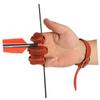 LIOOBO Archery Hand Protector Shooting Guard Three-Finger Finger Gloves Elastic Fit view 2
