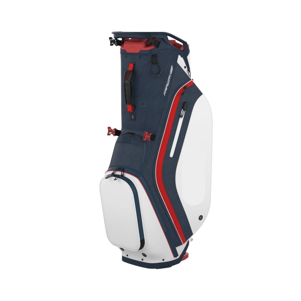 Callaway Golf Fairway 14 Golf Bag (Fairway 14, No Logo, Navy Hounds/White/Red)