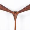Comfytack Western Horse Breast Collar Hand Tooled Genuine American Leather Tack Brown | Heavy Duty Adjustable Western Riding Breastplate for Trail Barrel Racing Ranch Show Horse view 2