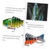 LIOOBO 4pcs Fishing Tackle Segment Bionic Lures Lightweight Portable Fishing Baits Kit view 4