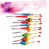 LIOOBO 10Pcs Colorful Fishing Bobbers Floaters with Multiple Weights to High Sensitivity Buoy Gear for Accurate Bite Detection in Fishing view 2