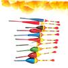 LIOOBO 10Pcs Colorful Fishing Bobbers Floaters with Multiple Weights to High Sensitivity Buoy Gear for Accurate Bite Detection in Fishing view 4