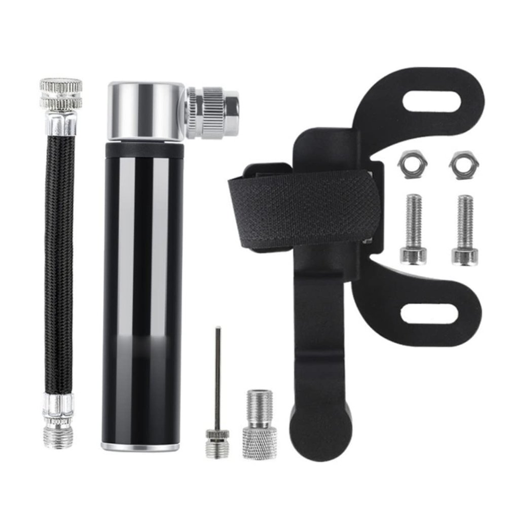 Manual Mini Portable Aluminum Alloy Bike Pump with Ball Needle