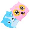 BIUDECO 2pcs Boy Girl Silicone Swim Caps Cartoon Swimming Hat for Boys and Girls Comfortable Fit for Pool and Bathing Protects Hair from Water Damage view 1