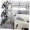 LIOOBO 3pcs Bike Storage Hanger Set Wall Mount Hook for Garage Home Space-saving Design for Road Folding and Boys and Girls Bikes Black view 4