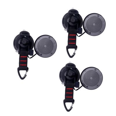 BESPORTBLE 3pcs Car Tent Hook Sucker Cup Easy to Install for Camping Home Bathroom Strong Load-Bearing No Drilling Required