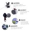 BESPORTBLE 3pcs Car Tent Hook Sucker Cup Easy to Install for Camping Home Bathroom Strong Load-Bearing No Drilling Required view 2