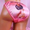 Ania's Women's Sissy SATIN Humiliation Pin-ups Panties Shiny Wetlook Naughty BACK Print Pink or White Panties! (Pink Sissy Pantyboy, 6) view 4