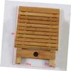BESPORTBLE Portable Bamboo Folding Stool Lightweight Multi-Purpose Low Seat for Fishing Camping and Home Use Durable Handmade Wood Design view 2