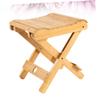 BESPORTBLE Portable Bamboo Folding Stool Lightweight Multi-Purpose Low Seat for Fishing Camping and Home Use Durable Handmade Wood Design view 3