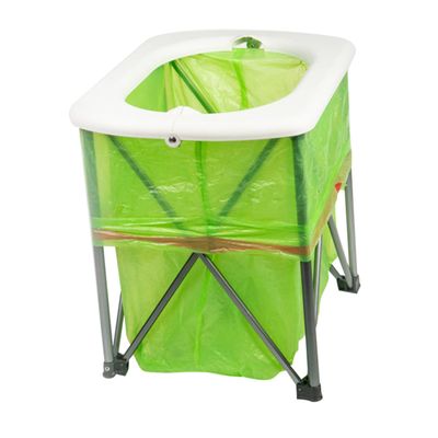 BESPORTBLE Outdoor Emergency Folding Toilet Lightweight Sturdy Portable Toilet for Camping Hiking Fishing Travel Convenient Design for Road Trips and