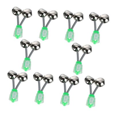 LIOOBO Fishing Rod Alarms 10 Pack Fishing Bite Alarm Bells Fish Pole Bell for Sea Freshwater Anglers