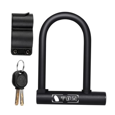 LIOOBO Anti-Theft u Lock for Bike Heavy Duty Mountain and Road Bicycle Security Lock with Easy Install Bracket and Protective Cover Keys Included for Outdoor Use