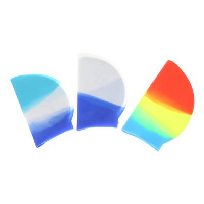 Anneome 3pcs Silicone Swim Caps for Adults Random Colors Comfortable and Swimming Accessories Lightweight and Easy to Wear for Swimming and Water Sports