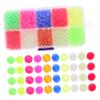 Anneome 1000pcs Bean Night Light Beads Luminous Fishing Beads Round Fishing Gear Accessories Random
