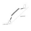 LIOOBO 4pcs Stretch Lanyard for Tools Coiled Lanyard Buckles for Outdoor Fishing view 3