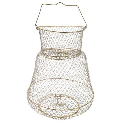 Anneome Metal Fish Guard Netting Foldable Fishing Mesh for Easy Carrying Quick-Drying Material Capacity Design for Temporary Fish Holding