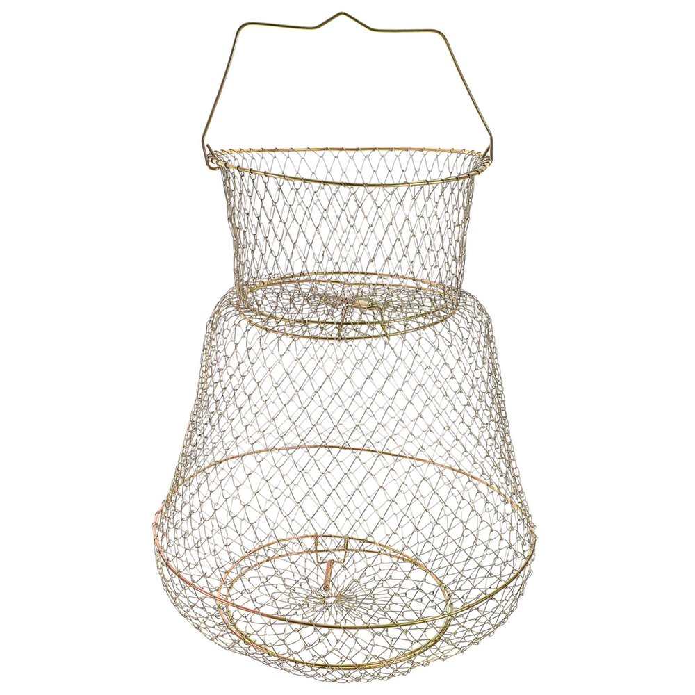 Anneome Metal Fish Guard Netting Foldable Fishing Mesh for Easy Carrying Quick-Drying Material Capacity Design for Temporary Fish Holding