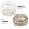 Anneome Metal Fish Guard Netting Foldable Fishing Mesh for Easy Carrying Quick-Drying Material Capacity Design for Temporary Fish Holding view 3
