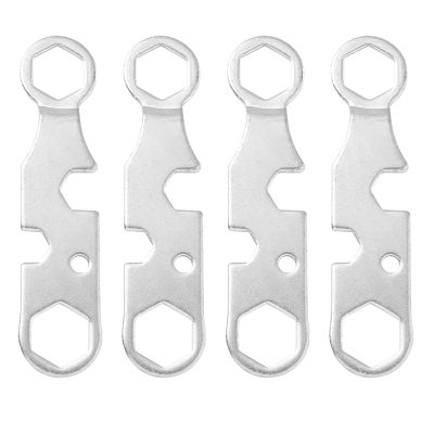 Anneome 4pcs Multifunctional Skateboard Repair Tool Compact Wrench Spanner for Adjusting Axle Nuts Truck Screws Portable Skate Tool for Skateboard Maintenance