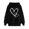 Womens Hoodies Casual Long Sleeve Cute Tops Sweatshirt Fleece Lined Hooded Drawstring Trendy Teen Girls Y2K Clothes view 1