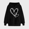 Womens Hoodies Casual Long Sleeve Cute Tops Sweatshirt Fleece Lined Hooded Drawstring Trendy Teen Girls Y2K Clothes view 2
