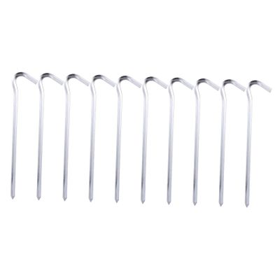 Anneome 10pcs Outdoor Tent Pegs Corrosion Resistant Stakes for Hiking Camping and Garden Use