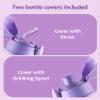 Everyday Delights Kuromi Water Bottle Double Covers with Straw and Strap 520ml - Purple view 2