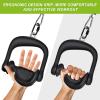 BeneLabel 2Pcs Ergonomic Grips D Handle Cable Attachment for Home Gym - Fits Your Hand Perfectly - Compatible with Cable Machines - 360 Rotation - 1000 lbs Weight Capacity view 3