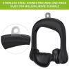 BeneLabel 2Pcs Ergonomic Grips D Handle Cable Attachment for Home Gym - Fits Your Hand Perfectly - Compatible with Cable Machines - 360 Rotation - 1000 lbs Weight Capacity view 4