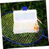 LIOOBO Badminton Racket String Protector Tubing Double Line Hole Design Pu Material Durable Wire Protector for Maintaining Racket Strings Essential Badminton Supplies Transparent view 2