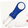Anneome Folding Divot Tool Abs Plastic Handle Blue Golf Grass Repair Fork for Outdoor Sports Includes Ball Marker Compact Design for Easy Carrying view 4
