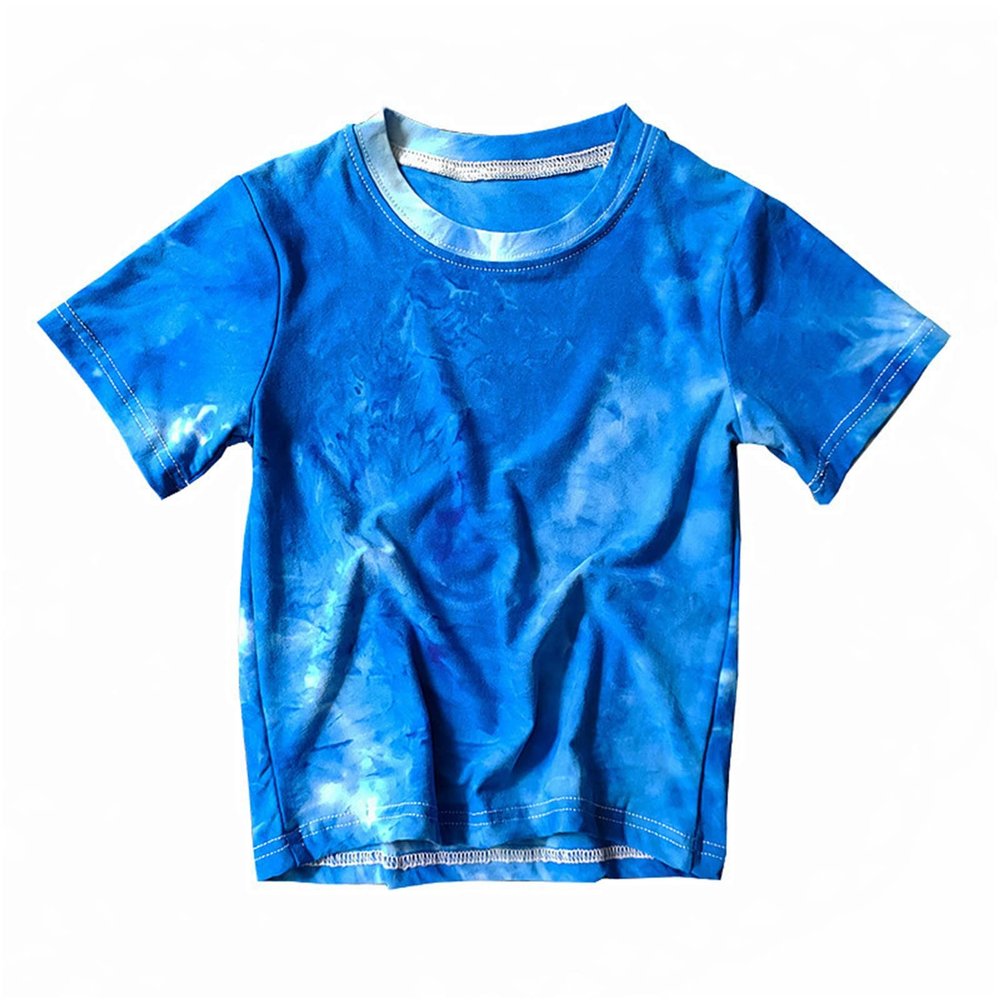 AIMAOMI Kids Toddler Baby Girls Spring Summer Colorful Print Short Sleeve Tshirt Outfits Toddler Short Sleeve (BU1, 6-7 Years)