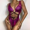 2025 One Piece Swimsuit Womens Bodysuit Snakeskin Sexy Sequin Shiny Bathing Suit Festival Dance Clothing Rave Outfit view 2