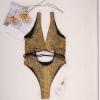 2024 One Piece Swimsuit Womens Bodysuit Snakeskin Sexy Sequin Shiny Bathing Suit Festival Dance Clothing Rave Outfit view 4