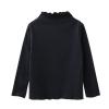 Toddler Girl's Long Sleeve Soft Knit Mock Turtleneck Slim Fit Pullover Sweater Top for 4~14T Kids (Black, 3-4 Years) view 1