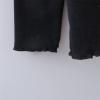Toddler Girl's Long Sleeve Soft Knit Mock Turtleneck Slim Fit Pullover Sweater Top for 4~14T Kids (Black, 3-4 Years) view 3