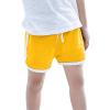 Girls Boys Running Athletic Cotton Shorts, Kids Fashion Cotton Beach Sports Workout Youth Volleyball (Yellow, 2 Year) view 2