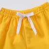 Girls Boys Running Athletic Cotton Shorts, Kids Fashion Cotton Beach Sports Workout Youth Volleyball (Yellow, 2 Year) view 4