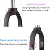 BOLANY Bike Rigid Suspension Forks 1-1/8" Threadless Straight Steerer Universal 26/27.5/29" Disc Brake 9mm QR MTB Front Forks Aluminum Alloy Super-Light Bike Forks view 3