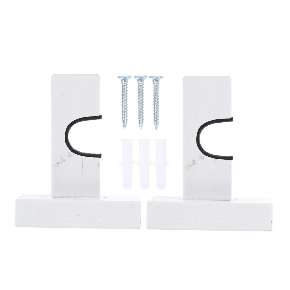LIOOBO Multi-function Wooden Bat Hanger Wall-mounted Baseball Bat Rack Display Holder for Home Scratch Stand