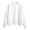 Oversized Sweatshirt for Women Casual Long Sleeve Mock Neck Fleece Pullover Fashion Teen Girls Y2K Clothes Workout Tops White view 1