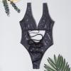 2024 2024 One Piece Swimsuit Womens Bodysuit Snakeskin Sexy Sequin Shiny Bathing Suit Festival Dance Clothing Rave Outfit view 3