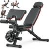 XDDIAS Workout Bench, Adjustable Weight Bench with Leg Extension and Leg Curl, Extended Headrest, 900LBS Preacher Curl Bench Incline Decline Flat Workout Bench for Home Gym Full Body Exercise view 1