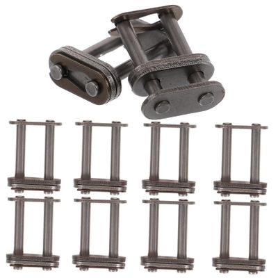 LIOOBO 10pcs Double Row Connecting Links for Bike Chain Quick Release Chain Joint Buckle Connector Easy Installation Compatible Bikes