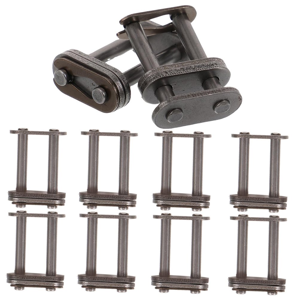 LIOOBO 10pcs Double Row Connecting Links for Bike Chain Quick Release Chain Joint Buckle Connector Easy Installation Compatible Bikes