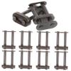 LIOOBO 10pcs Double Row Connecting Links for Bike Chain Quick Release Chain Joint Buckle Connector Easy Installation Compatible Bikes view 1