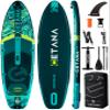 CETANA 11'635" Extra Wide Stand Up Paddle Board for Adults & Youth, 400lb Capacity Inflatable Paddle Board, Sup for 2+1 Person with Removable US Fin, 100L Backpack, Floating Paddle, Safety Leash