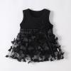 Baby Girl Tutu Dresses Infant Sleeveless Dress Toddler Rainbow Tulle Dress Princess Soft Mesh Tutu (Black, 12-18 Months) view 2